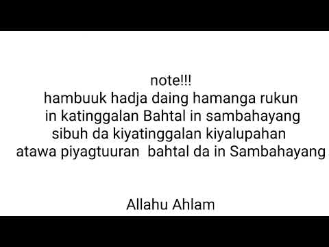Rukun Sin Sambahayang (Part 3)