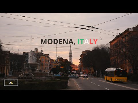 Modena, Italy City Ambience IT - Cloudy Winter Day (Via Emilia) - Virtual travel