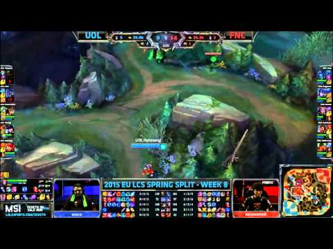 Unicorns of Love vs Fnatic   Week 8 Day 2   EU LCS Spring 2015