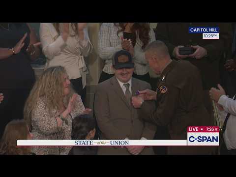 Andrew Wolfe and late Sarah Beckstrom Awarded Purple Heart during State of the Union.