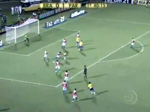 Os gols de Brasil 2 x 1 Paraguai pelas Eliminat&243;rias da Copa do Mundo de 2010