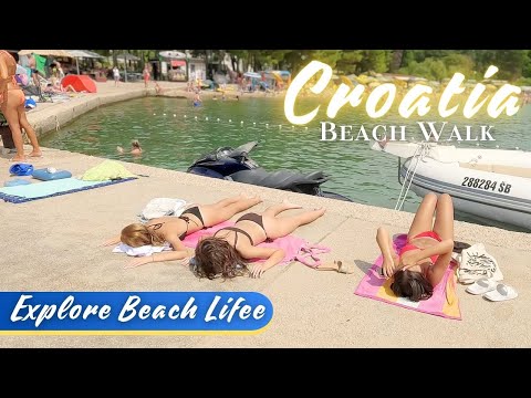 Beach Walk | Peacefully Walking along the Coast of Vodice and Relaxing with Olivia