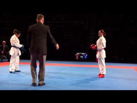 Karate1 PL, Almere 2014 - YAKAN vs. THOUY - Kumite fem. -55 FINAL