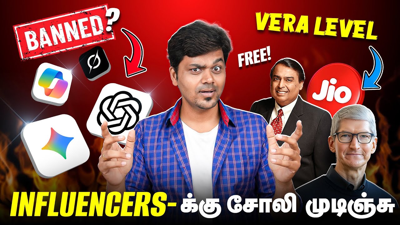 💥Jio-ல வேற level Offer-ஆ🤑 Influencers Stay alert⚠️😱 Bye Bye AI 🤖  Tech News 173