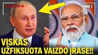 Putinas pratrūksta per tiesioginę transliaciją Indijos premjero akivaizdoje