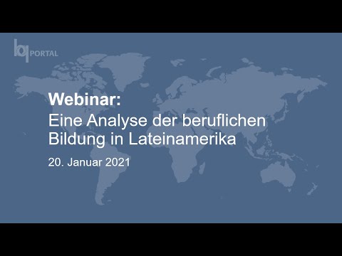 Webinar BQ-Portal Analyse der beruflichen Bildung Lateinamerika 20.01.2021