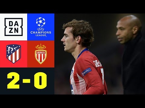 Achtelfinale dank Antoine Griezmann: Atletico Madrid - Monaco 2:0 | Champions League | Highlights