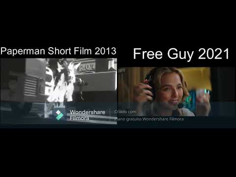 Comparing the ending scenes between Free Guy and Paperman