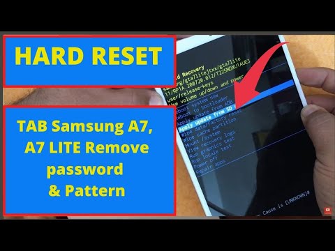 Samsung TAB A7 A7 LITE Hard reset/screen lock/Pin Lock/Pattern Lock remove 2025 ALL TAB SAMSUNG 2023