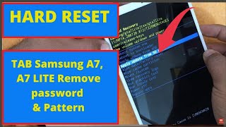 Samsung TAB A7 A7 LITE Hard reset/screen lock/Pin Lock/Pattern Lock remove 2023 ALL TAB SAMSUNG 2023