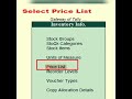 Price List And Price Level Set Price List In Tallyerp9