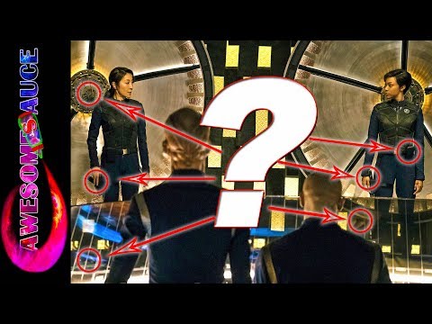 Star Trek Discovery 10 things YOU probably MISSED in the TRANSPORTER ROOM PHOTO ! From EW.com