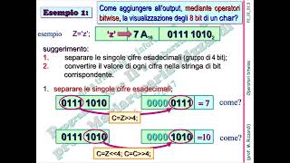 Lezione 1 2 Operatori bitwise esempi