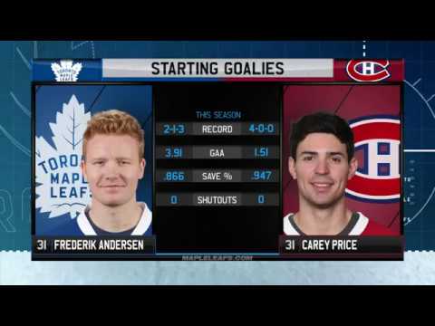 Maple Leafs Game Preview: Toronto at Montreal - October 29, 2016