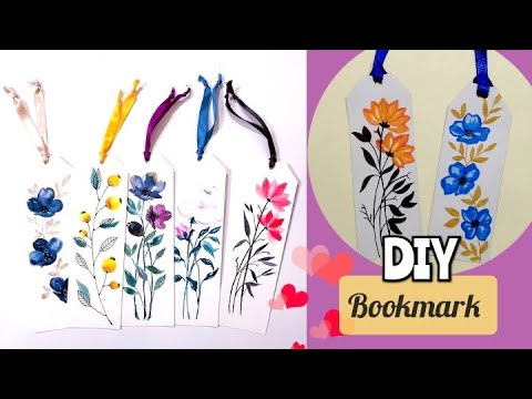 Diy beautiful bookmark | How to make bookmark | diy flolar bookmark