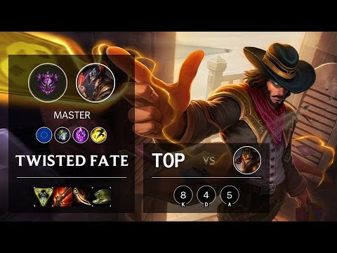 Twisted Fate Top vs Jarvan IV - EUW Master Patch 10.10