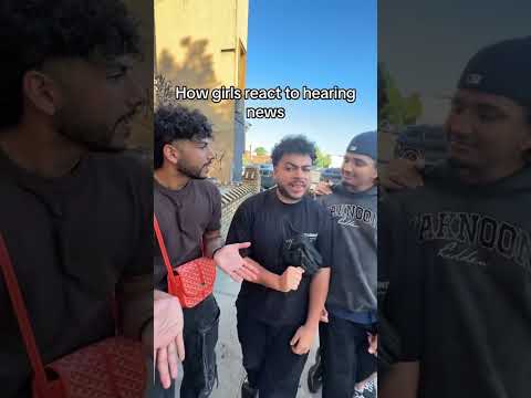 How girls vs guys react to hearing news 😂💀