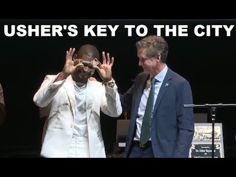 Chattanooga honors Usher with Key to the City at sold-out event Saturday