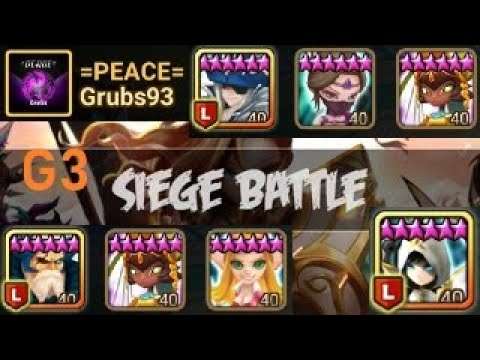 High G3 Siege [EU]  The power of Kenji SW's Guilde =Peace= Vs AlphaUnicoRRn Vs Charos