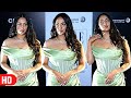 Ohh Teri Akansha Ranjan Looks H0T In Green Plunging Neckline Outfit At Elle India Graduates 2022