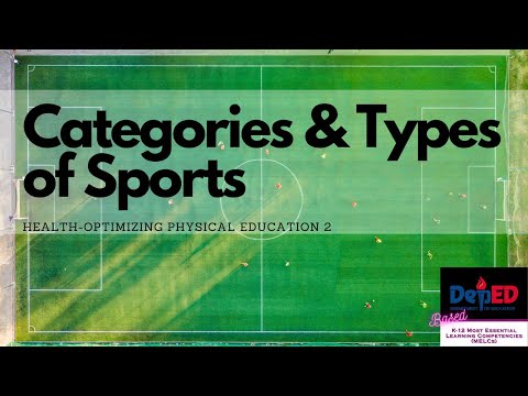 Physical Education: Categories and Types of Sports