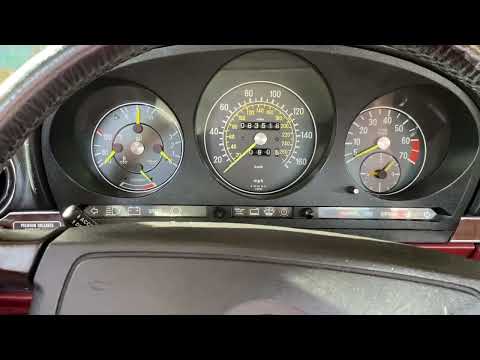 Cold start and dash lights 1987 Mercedes Benz 560SL