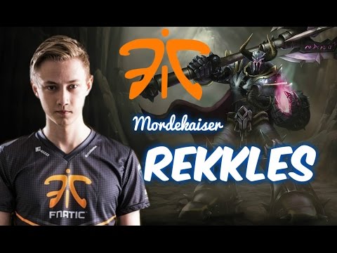 FNC Rekkles in Korea MORDEKAISER vs Vayne Bot Lane | League of Legends