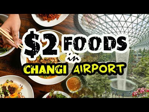 Praça de alimentação MAIS BARATA do Terminal 1 do Aeroporto de Changi!
