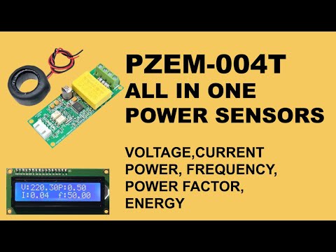 PZEM-004T Sensor Tutorial (Current, Voltage, Frequency, Power, Power Factor and Energy meter).