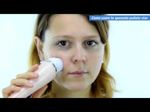 Part of a video titled Come si usa la spazzola per la pulizia del viso? | - YouTube