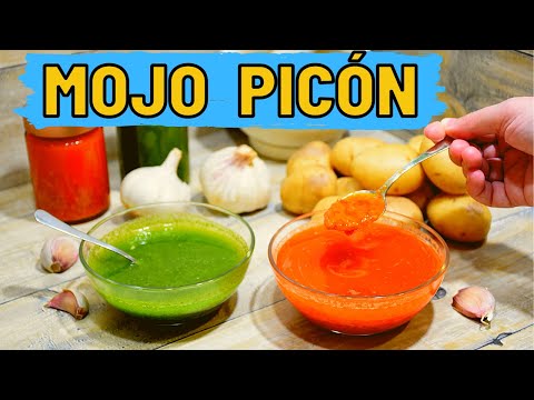 ✅ MOJO PICÓN CANARIO | Mojo Rojo Canario y Mojo verde cilantro