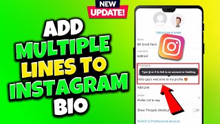 How to Add Multiple Lines to Instagram Bio 2024 | Add Line Breaks in Instagram Bio