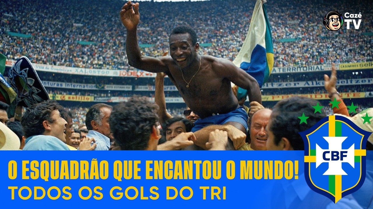 O HISTÓRICO TRI! TODOS OS GOLS DO BRASIL NA COPA DO MUNDO DE 1970