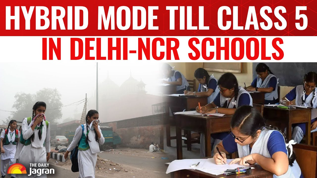 Delhi-NCR Schools Move Classes 1–5 To Hybrid Mode As AQI Turns Severe, Crosses 400 Mark