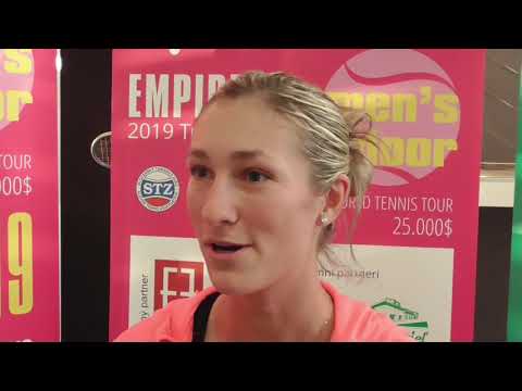 EMPIRE Women's Indoor 2019: QF, interview, D. ALLERTOVA (CZE) - MARTINCOVA (CZE) 7-6(5) 4-6 7-6(6)