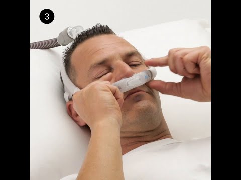 ResMed AirFit™ P30i | Tube-up Nasal Pillows CPAP mask | Managing leak