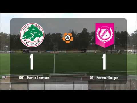 8. voor 2018: Nõmme Kalju FC U21 - FC Elva 1:1 (0:0)