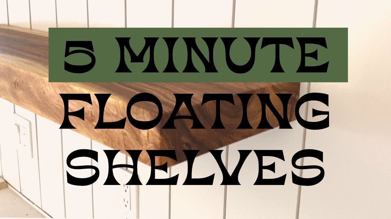 EASY DIY Floating Shelves // 5 tool build