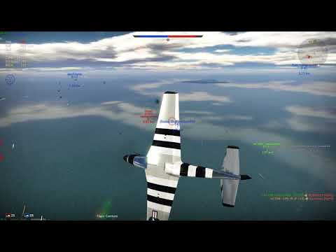 War Thunder - P51D-30 2 kills, helping my friend