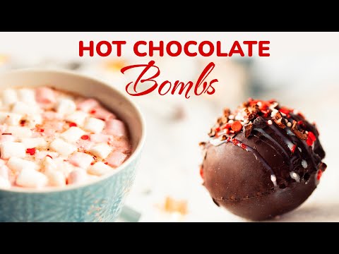 How To Make Easy Holiday Hot Chocolate Bombs | Hot Cocoa Bombs Tutorial
