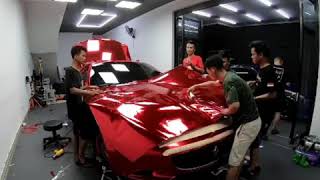 Ferrari California Wrapped Red Chrome by #pemainsticker