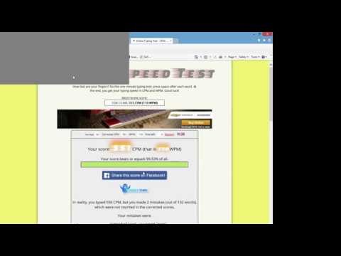 Typing at 110 Words per Minute