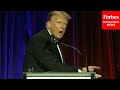 Trump Does Mocking Impression Of Biden S Walk Ability To Get Off Stage