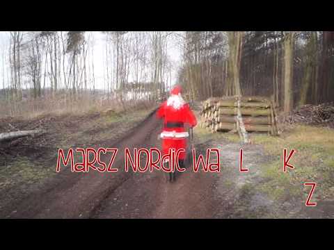 Św. Mikołaj w Knurowie - Marsz nordic walking, spotkanie na lodowisku