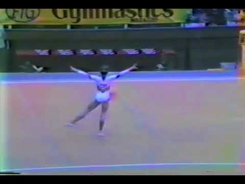 2nd T ROM Laura Cutina FX 1983 World Gymnastics Championships 9 850