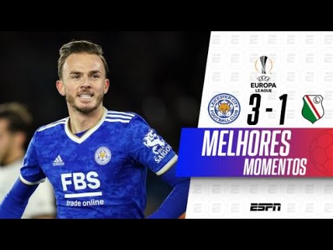 MADDISON FAZ LINDO GOL, E LEICESTER VENCE O LEGIA NA EUROPA LEAGUE | MELHORES MOMENTOS