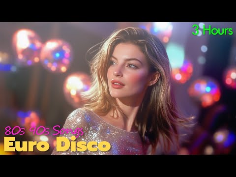 Euro Disco Party – 50 Classic Hits of the 80s 90s | Beautiful Girls Dancing in Retro Club (3H Mix)