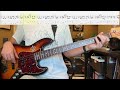 Signed, Sealed, Delivered (I'm Yours) by Stevie Wonder Isolated Bass Cover with Tab