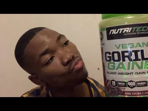 Trying out new protein supplement. NutriTech Vegan Gorilla Gainer Review