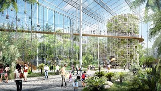 Pionowa farma hydroponiczna oplatająca szanghajskie wieżowce